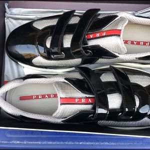 PRADA shoes - black & silver